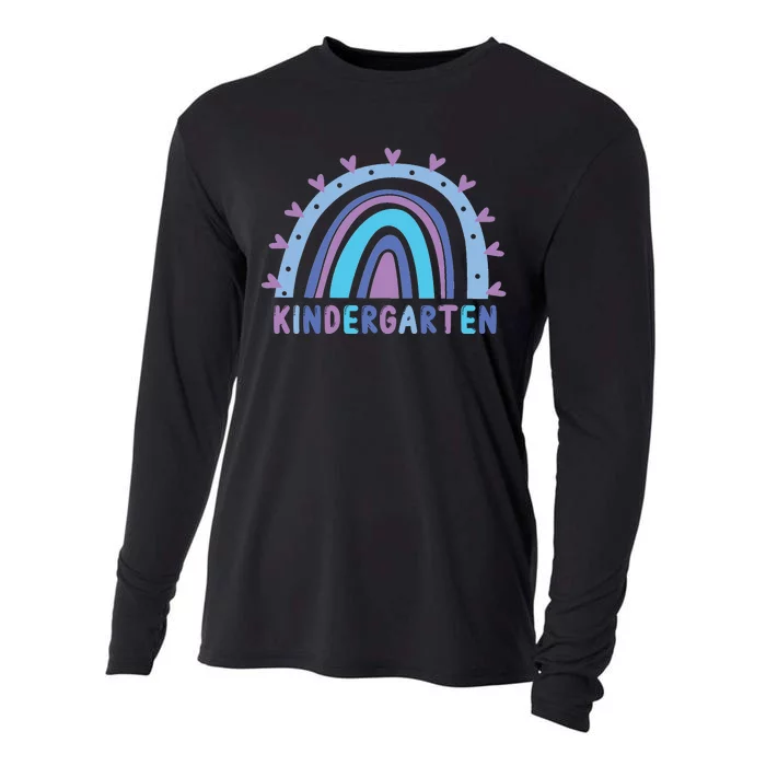 Cute Kindergarten Rainbow Cooling Performance Long Sleeve Crew