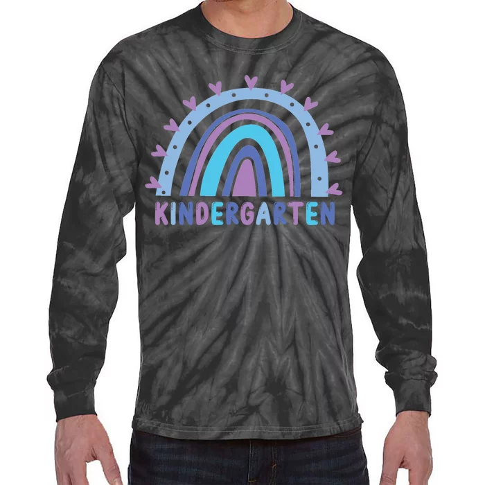 Cute Kindergarten Rainbow Tie-Dye Long Sleeve Shirt