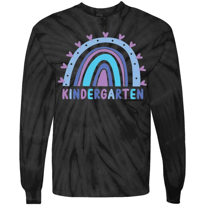 Cute Kindergarten Rainbow Tie-Dye Long Sleeve Shirt