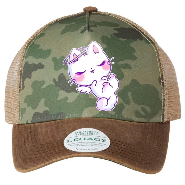 Cute Kitten Angel Legacy Tie Dye Trucker Hat