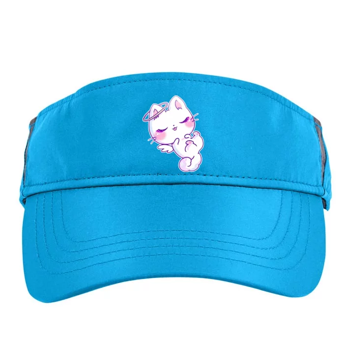 Cute Kitten Angel Adult Drive Performance Visor