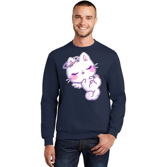 Cute Kitten Angel Tall Sweatshirt