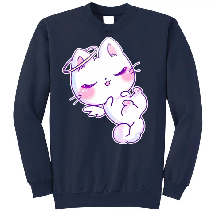 Cute Kitten Angel Tall Sweatshirt