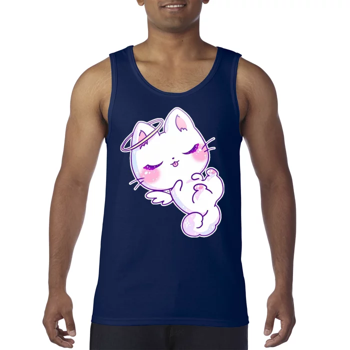 Cute Kitten Angel Tank Top