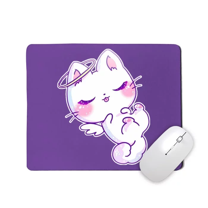 Cute Kitten Angel Mousepad