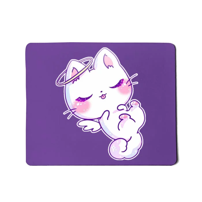 Cute Kitten Angel Mousepad