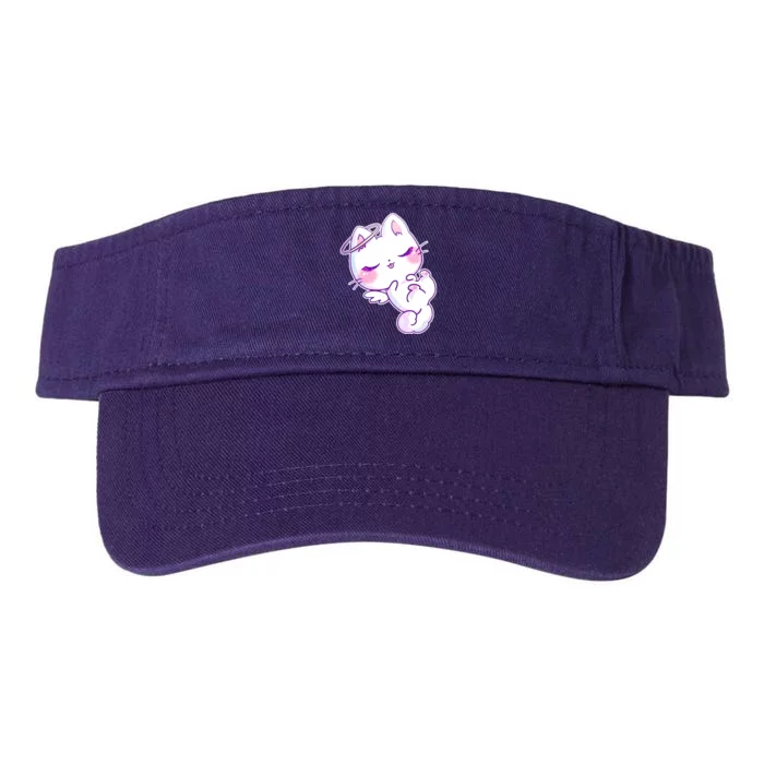 Cute Kitten Angel Valucap Bio-Washed Visor