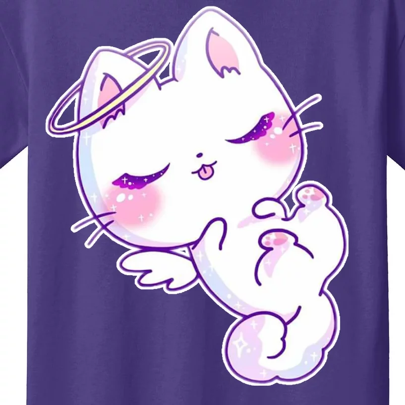 Cute Kitten Angel Kids T-Shirt