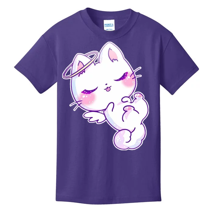 Cute Kitten Angel Kids T-Shirt