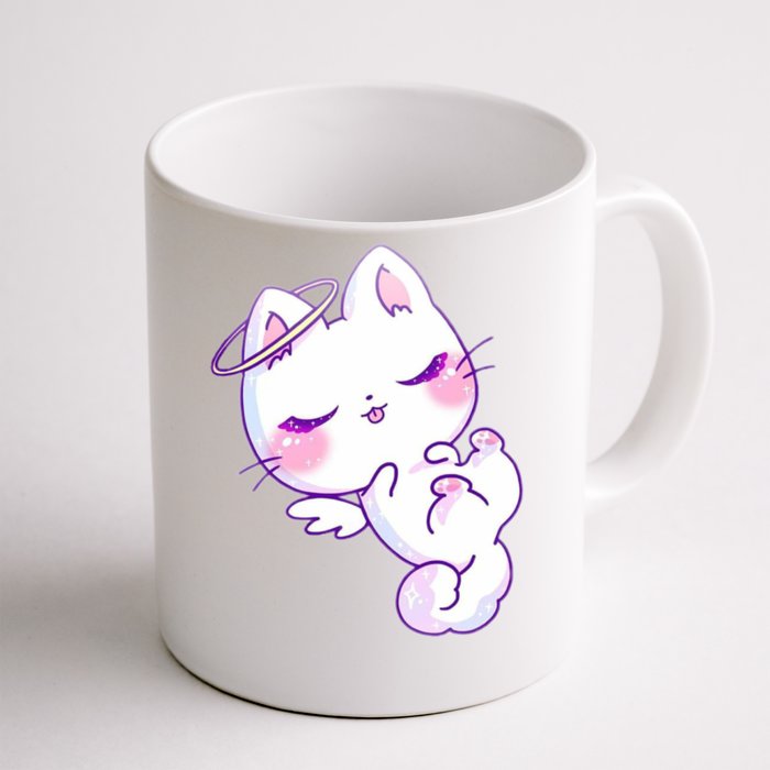 Cute Kitten Angel Front & Back Coffee Mug