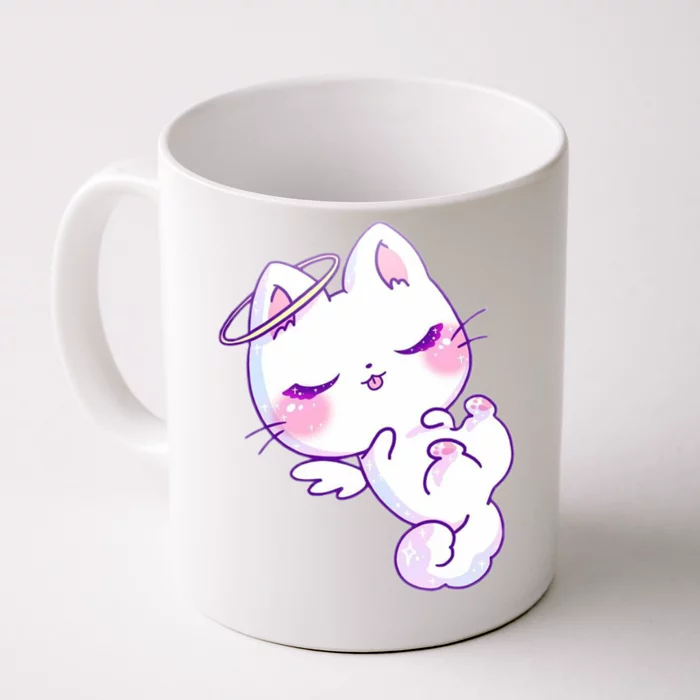 Cute Kitten Angel Front & Back Coffee Mug