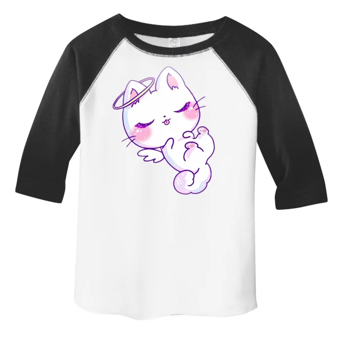 Cute Kitten Angel Toddler Fine Jersey T-Shirt