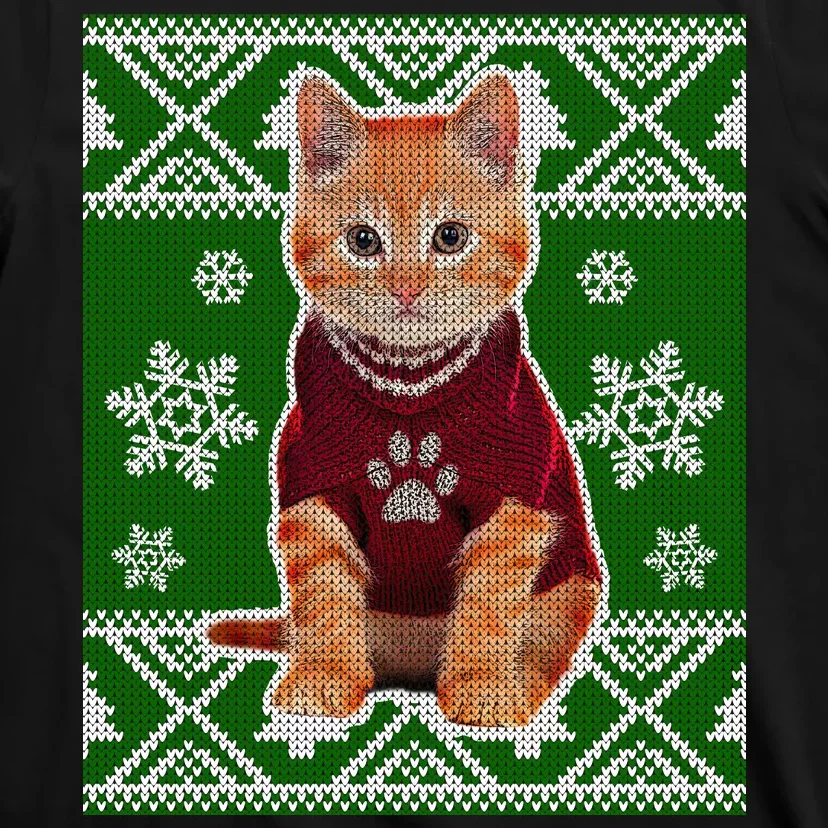 Cute Kitten Ugly Christmas T-Shirt