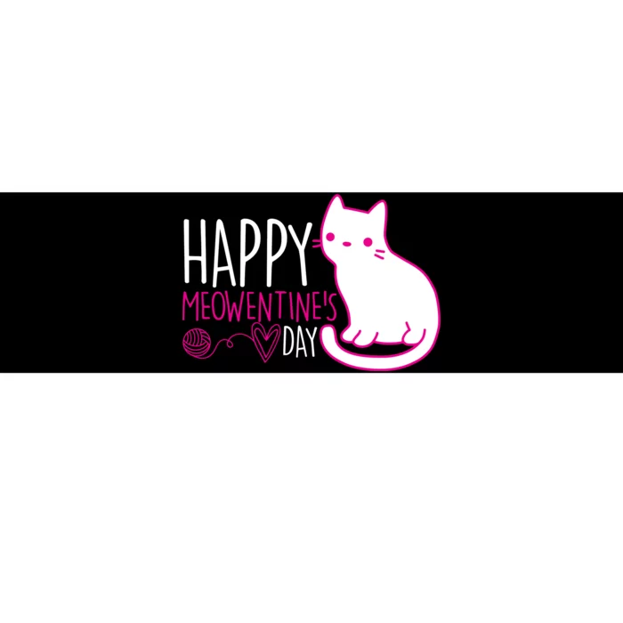 Cute Kitty Cat Valentines Day Meowtines Bumper Sticker