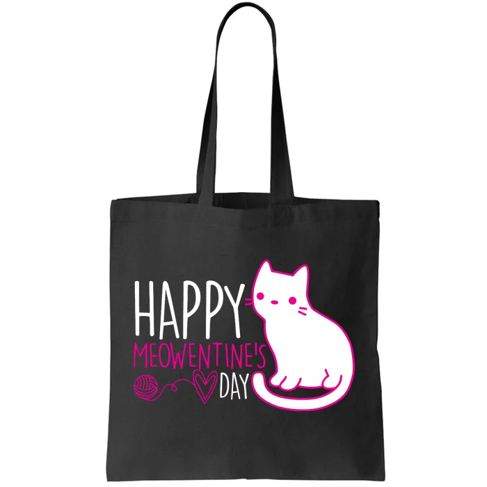 Cute Kitty Cat Valentines Day Meowtines Tote Bag