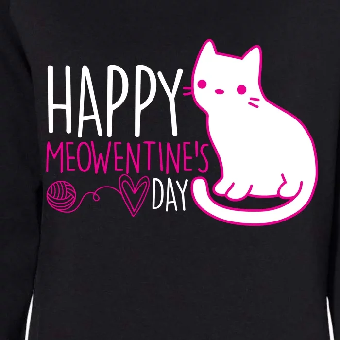 Cute Kitty Cat Valentines Day Meowtines Womens California Wash Sweatshirt