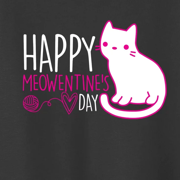 Cute Kitty Cat Valentines Day Meowtines Toddler T-Shirt