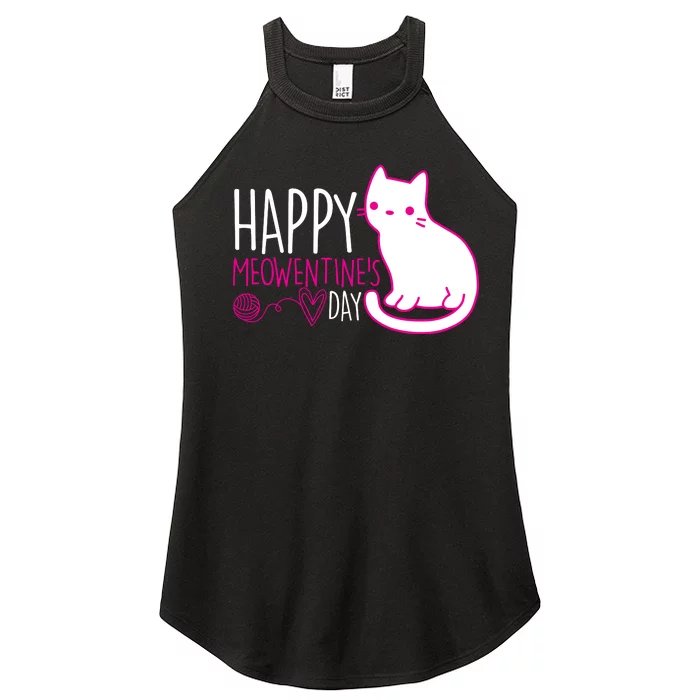 Cute Kitty Cat Valentines Day Meowtines Women’s Perfect Tri Rocker Tank