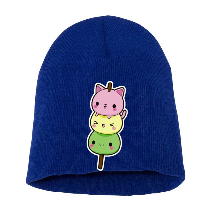 Cute Kitty Dango Ice Cream Cone Short Acrylic Beanie