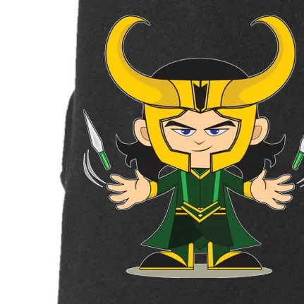 Cute Knives Cartoon Person God of Mischief Doggie 3-End Fleece Hoodie