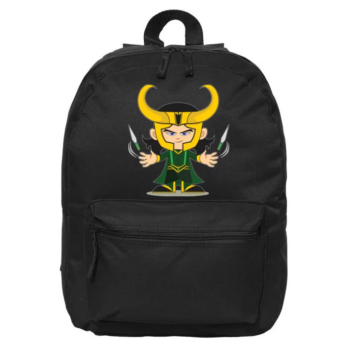 Cute Knives Cartoon Person God of Mischief 16 in Basic Backpack