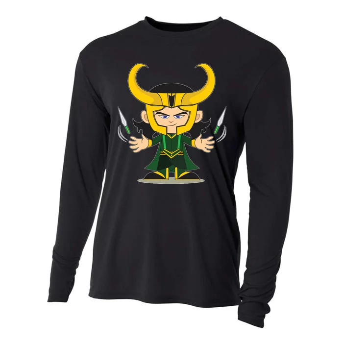 Cute Knives Cartoon Person God of Mischief Cooling Performance Long Sleeve Crew