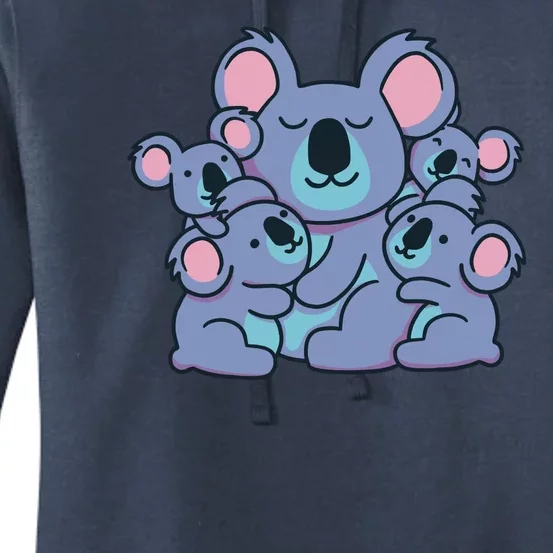 Cute Koala Family Women's Pullover Hoodie