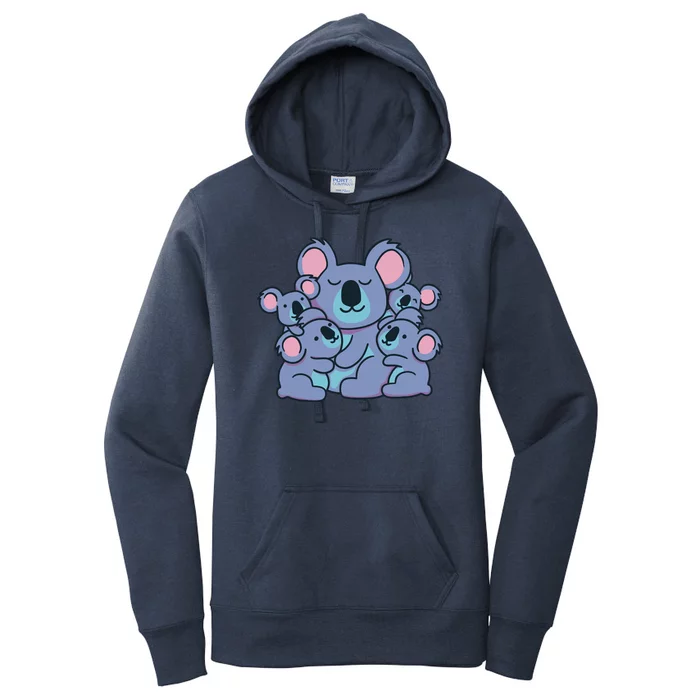 Cute Koala Family Women's Pullover Hoodie