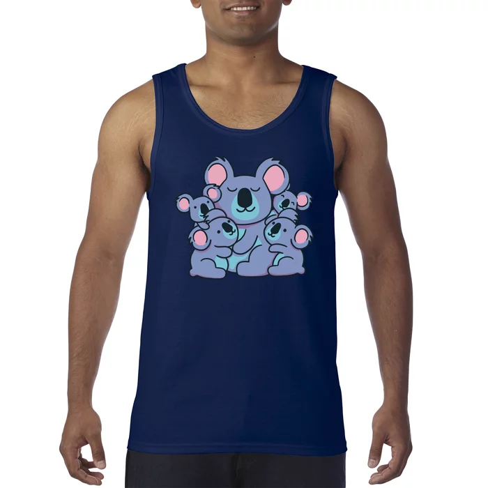 Cute Koala Family Tank Top