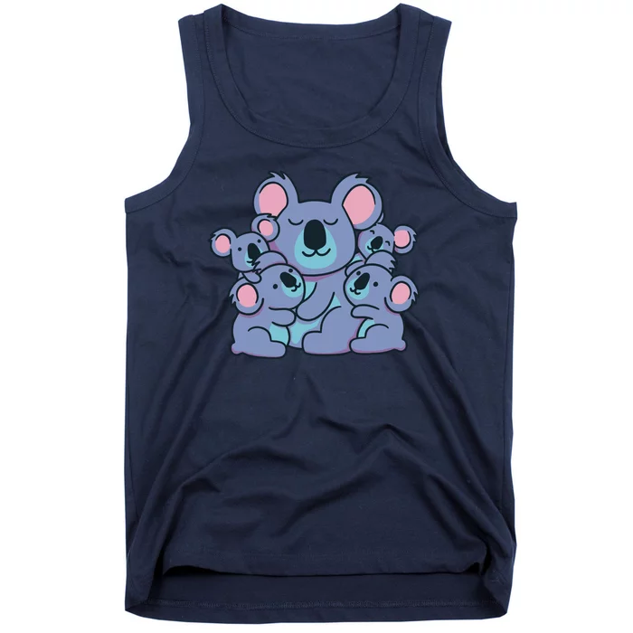 Cute Koala Family Tank Top