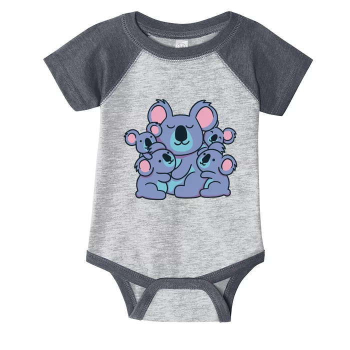 Cute Koala Family Infant Baby Jersey Bodysuit