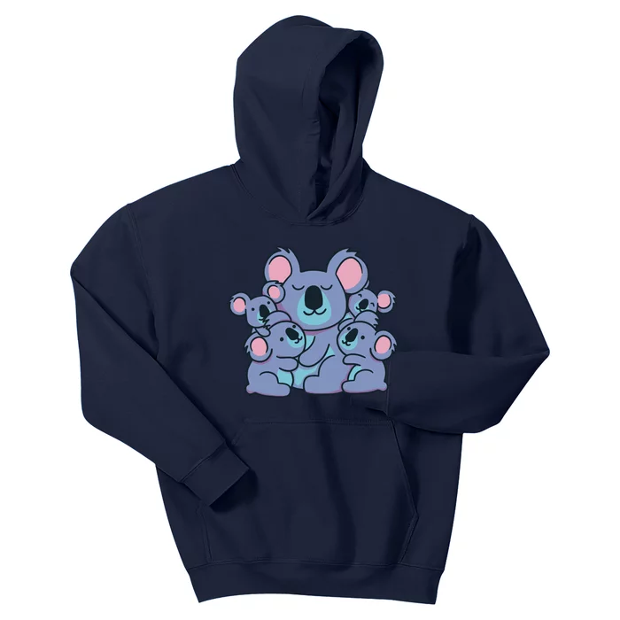 Cute Koala Family Kids Hoodie