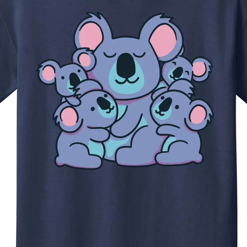 Cute Koala Family Kids T-Shirt