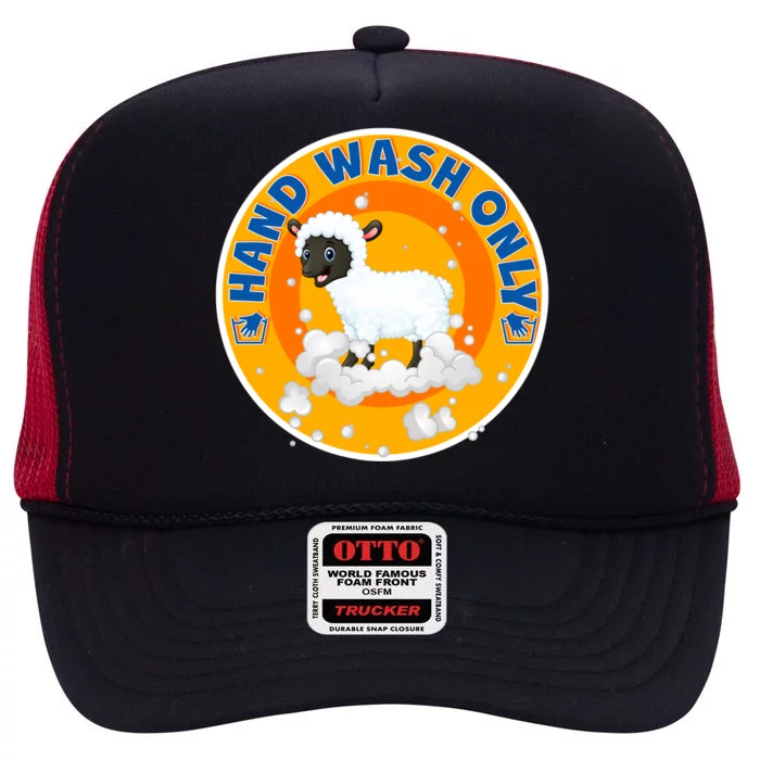 Cute Lamb Sheep Hand Wash Only High Crown Mesh Trucker Hat