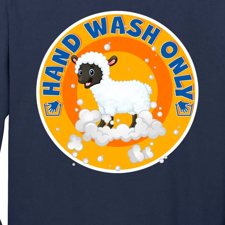 Cute Lamb Sheep Hand Wash Only Tall Long Sleeve T-Shirt