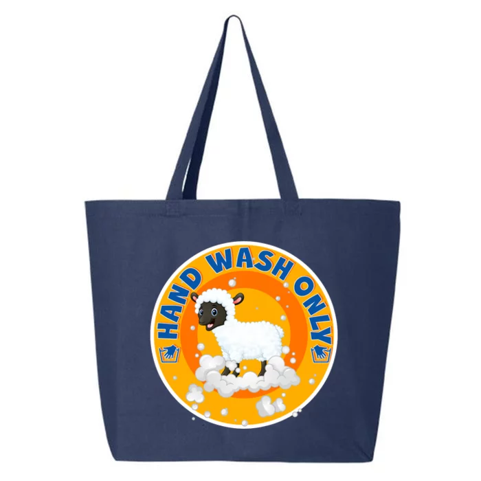 Cute Lamb Sheep Hand Wash Only 25L Jumbo Tote