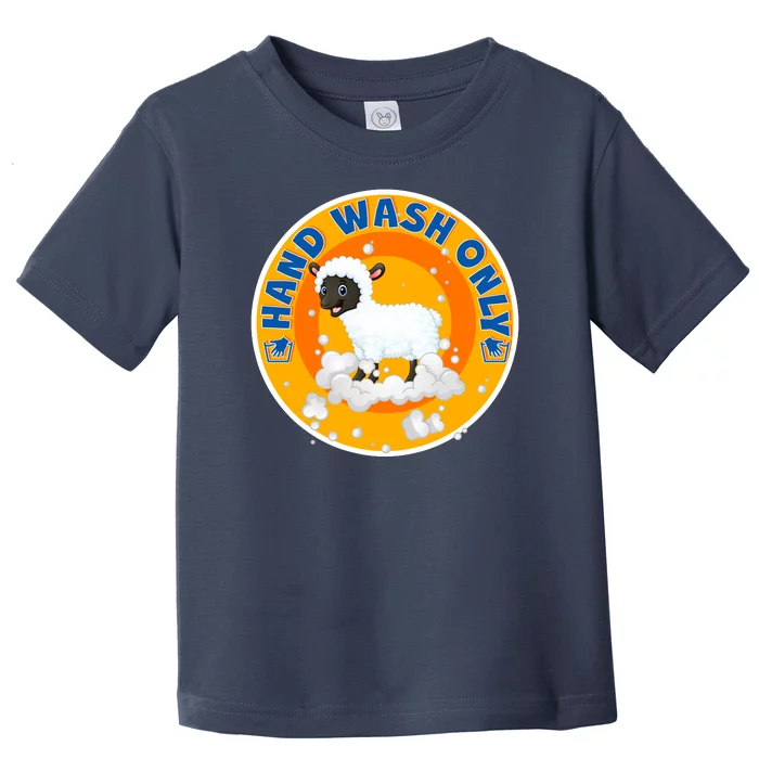 Cute Lamb Sheep Hand Wash Only Toddler T-Shirt