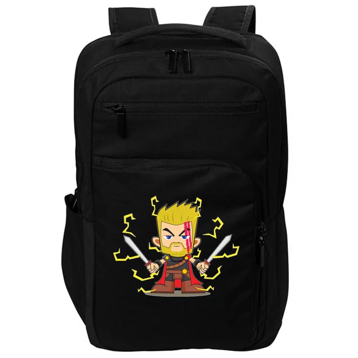 Cute Lightning Cartoon God Of Thunder Impact Tech Backpack