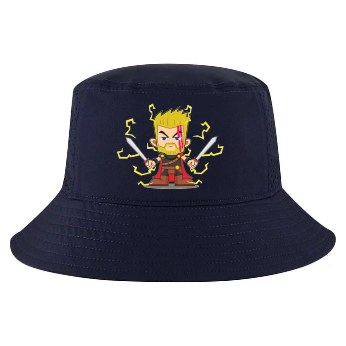 Cute Lightning Cartoon God Of Thunder Cool Comfort Performance Bucket Hat