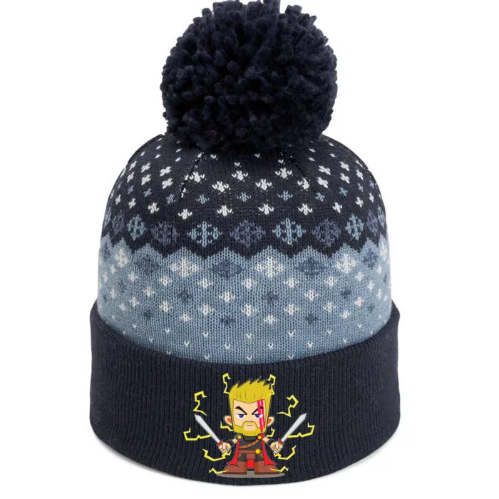 Cute Lightning Cartoon God Of Thunder The Baniff Cuffed Pom Beanie