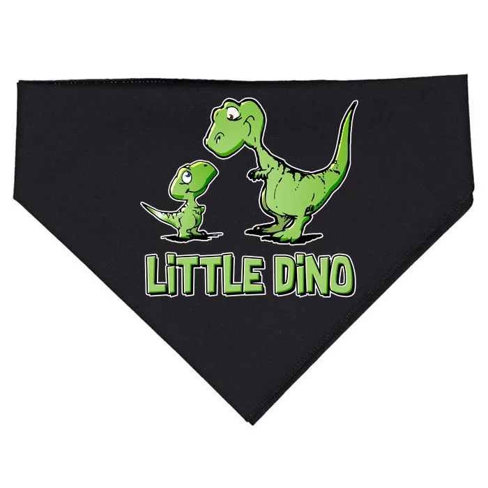 Cute Little Dino Dinosaur Little Younger Sibling USA-Made Doggie Bandana