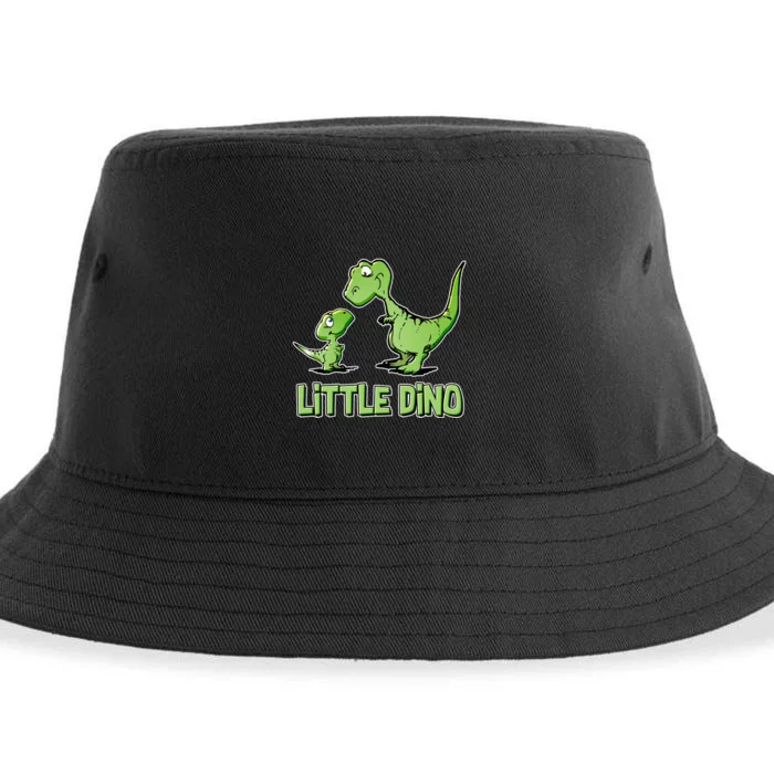 Cute Little Dino Dinosaur Little Younger Sibling Sustainable Bucket Hat