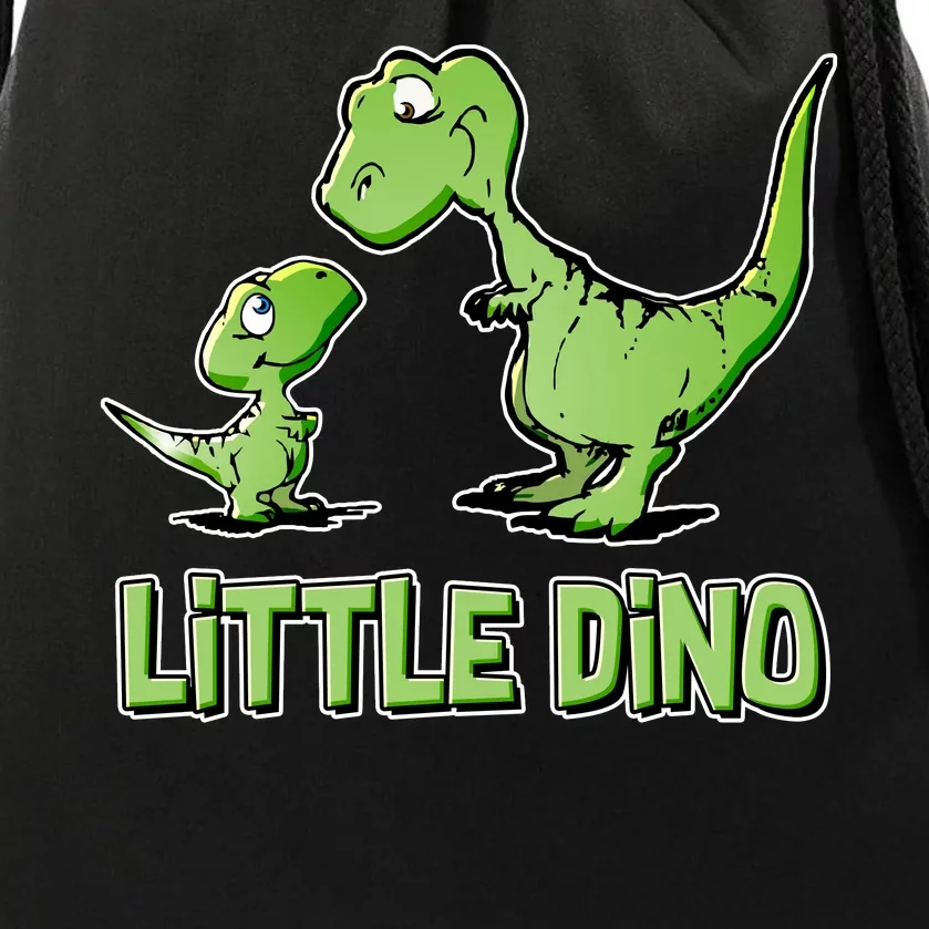 Cute Little Dino Dinosaur Little Younger Sibling Drawstring Bag