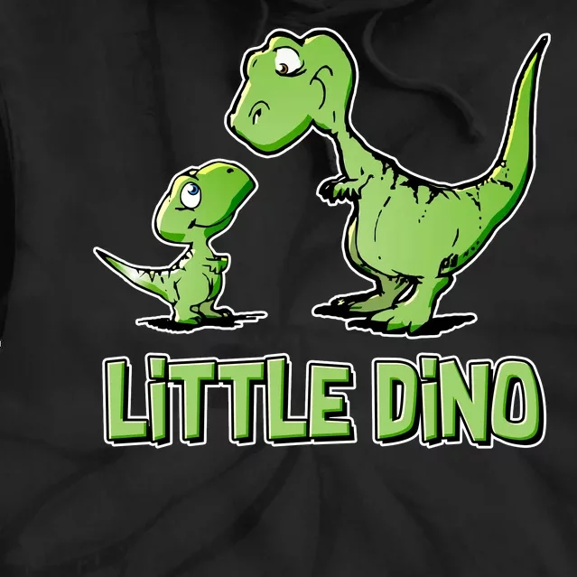 Cute Little Dino Dinosaur Little Younger Sibling Tie Dye Hoodie