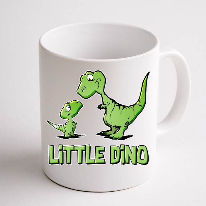 Cute Little Dino Dinosaur Little Younger Sibling Front & Back Coffee Mug