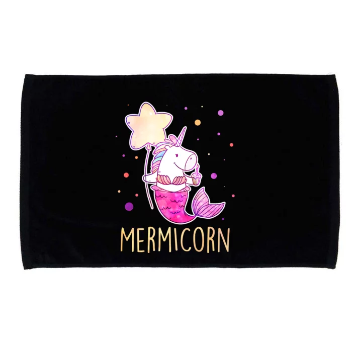 Cute Magical Mermicorn Unicorn Mermaid Microfiber Hand Towel