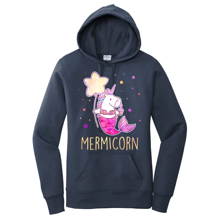 Cute Magical Mermicorn Unicorn Mermaid Women's Pullover Hoodie