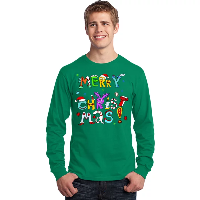 Cute Merry Christmas Long Sleeve Shirt