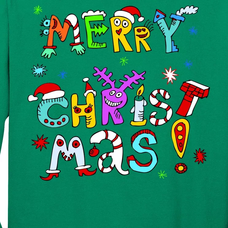 Cute Merry Christmas Long Sleeve Shirt