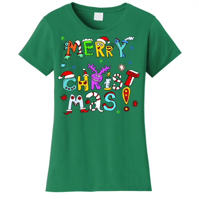 Cute Merry Christmas Women's T-Shirt